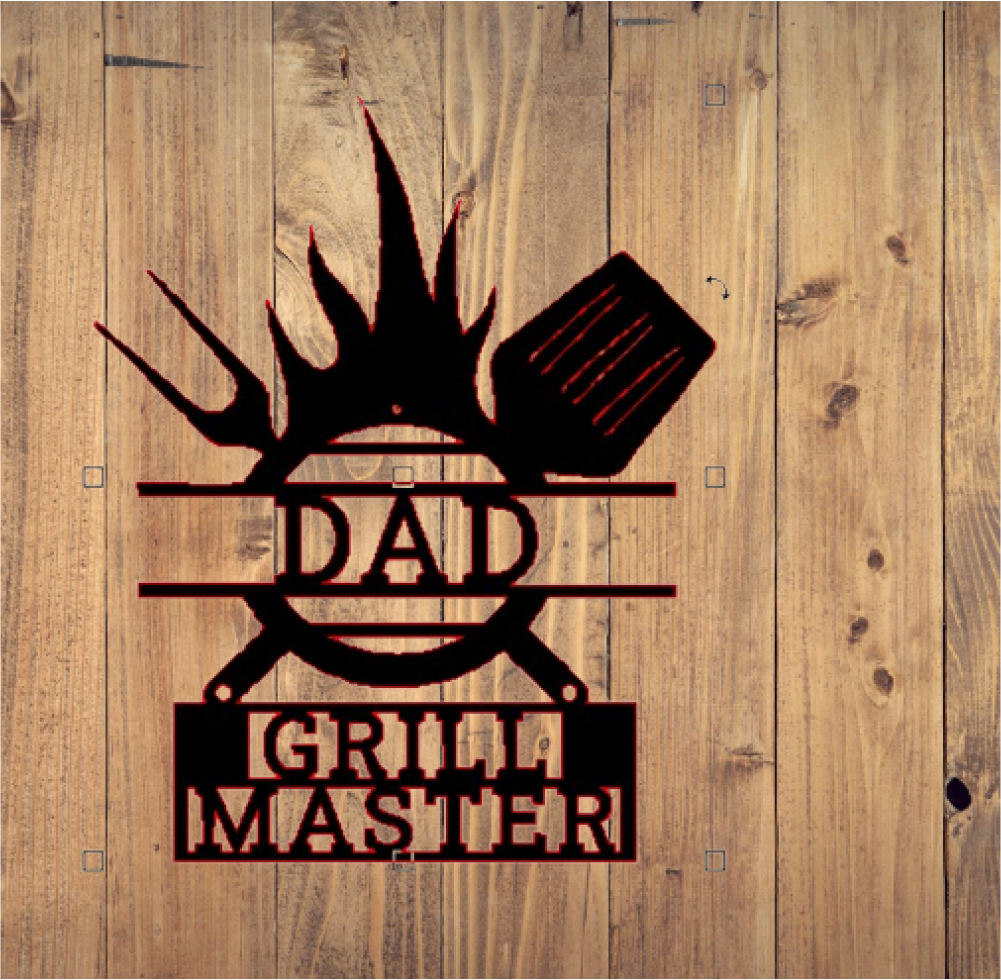 Dad - Grill Master - Cutting Edge Design LLC