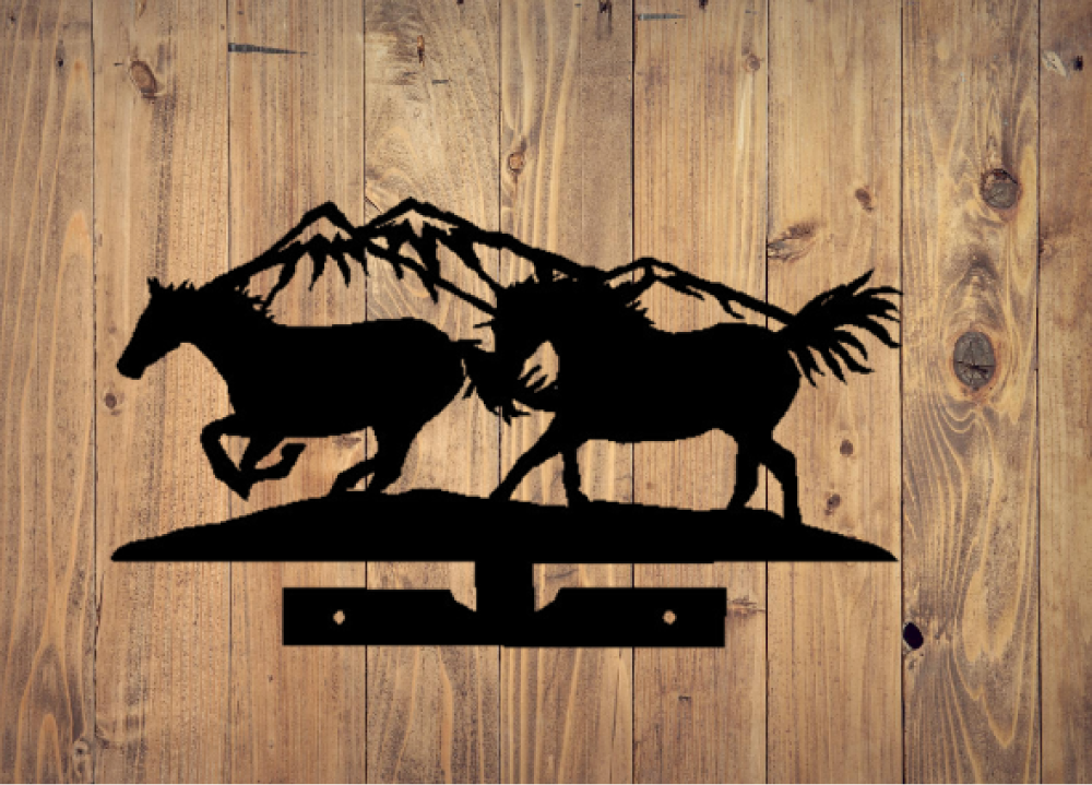 Mailbox Topper - Horses - Cutting Edge Design LLC
